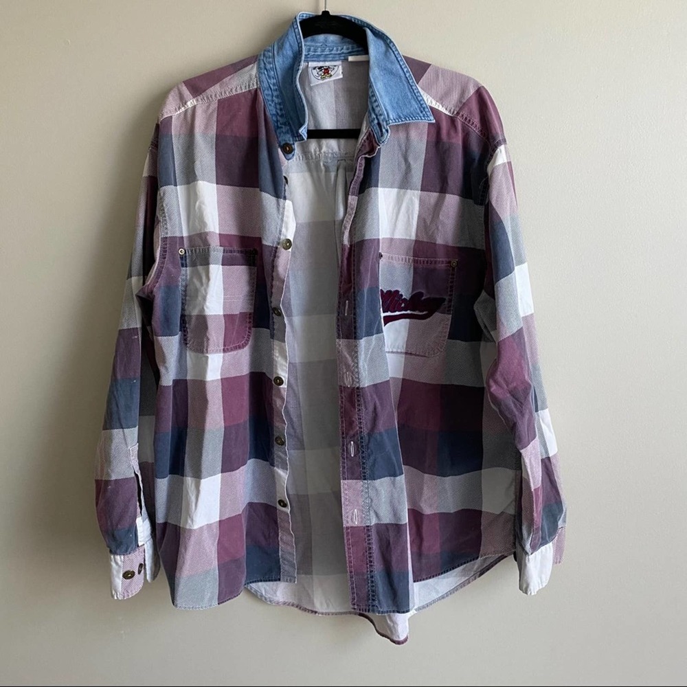 Vintage Mickey Mouse Button Down Top - image 1